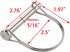 2 Pack Safety Coupler Pin, 5/16" x 2-3/4" Full Marine Grade 316 Stainless Steel Heavy Duty Locking Pin