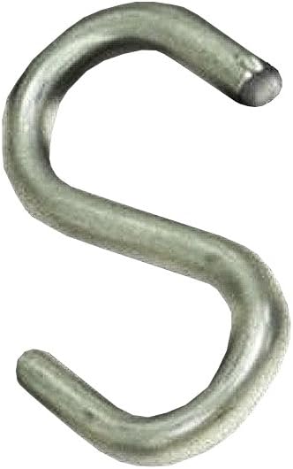 Azar Displays Metal S-Hook, 0.5" W x 1.25" H, 20 Pack