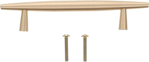 Luxshiny Brass Cabinet Pulls Spacing Minimalist Drawer Handles for Wardrobes Dressers Bedside