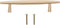 Luxshiny Brass Cabinet Pulls Spacing Minimalist Drawer Handles for Wardrobes Dressers Bedside