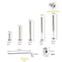 LOTOKEMU M6x40/50/60/70/80 mm (16set) Crib Screw Kit Furniture Bolts Barrel Nuts Assortment for Bunk Beds, Cribs, Baby
