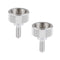 CAMVATE M4 Thumb Screw - Button Head Cap Screw Brass Nickel (2 Pieces) - 1988