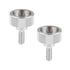 CAMVATE M4 Thumb Screw - Button Head Cap Screw Brass Nickel (2 Pieces) - 1988