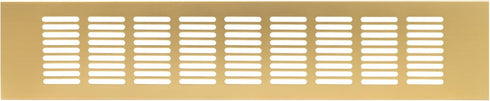 Vent Systems 16'' x 3" Inch Gold Aluminum Ventilation Grille for Home Improvement Floor, Wall, Door Duct Cover
