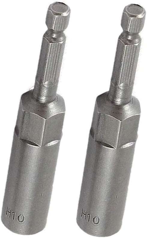 RUIAN 10mm Hex Magnetic Power Socket Set, 1/4 inch Drill Bit Nuts Driver Adapter (2-Piece)