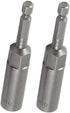 RUIAN 10mm Hex Magnetic Power Socket Set, 1/4 inch Drill Bit Nuts Driver Adapter (2-Piece)