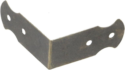 1.6" 0.7" Bronze,Set 50 Geesatis X Right Angle Decorative Corner Protector Box Edge Cover Bracket, with Mounting