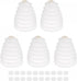 uxcell 5 Pcs Rubber Drill Dust Cover Collector for Electric Hammer Impact Drill Accessories, White