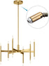 180 M10 Pack 2 MECCANIXITY Sloped Ceiling Adapter Degree Swivel Thread, for Chandelier Ceiling Pendant Light, Gold