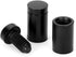 Sign Standoff 1/2" x 3/4", Black Aluminum Sign Standoff Screw for Acrylic, Glass, PVC, Pack of 4