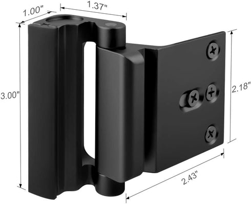800 lbs Home Security Door Reinforcement Lock - Child Proof Locks for Front Door Safety, Withstand Top Flip Latch