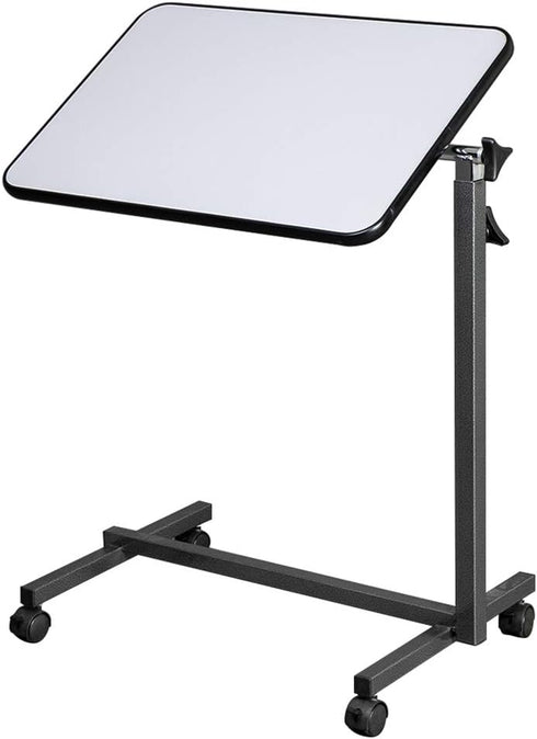 EBLSE 4 Multifunctional Adjustable Medical Bedside Table, Mobile End Table Laptop Rolling Cart, Overbed Table