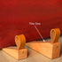 Wood Door Stopper, Solid Wooden Non-Slip Door Wedge, Sturdy Door Stopper Fit for Door Bottom Seam (0.2" - 1.3")