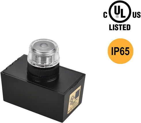 YCA1031 Outdoor Photocontrol with Wall Plate, Button Photocontrol, Photocell Sensor for Dusk to Dawn Light Control, UL