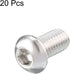 uxcell M6 x 12mm Stainless Steel Hex Socket Button Head Screws Bolts, 20 Pcs