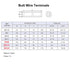 40PCS Butt Terminal Electrical Wire Connectors, Gauge 8 6 4 Tinned Copper Crimp Splices Cable Ferrules