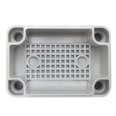 MAKERELE Waterproof Outside Electrical Box Grey 3.74 x2.56 x2.17 (956555mm) IP67 Small ABS Plastic Case with 2 NPT