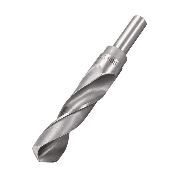 uxcell Reduced Shank Drill Bit, 21.5mm High Speed Steel HSS 4241 with 1/2 Inch Straight Shank