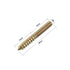 uxcell M4 Double Headed Hanger Bolts, 1-1/8" (30mm) Self-Tapping Screws for 4mm Wood Joint Furniture Legs, 20pcs