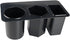 misppro Desk Side Storage Organizer Box with 3 Compartments, Compact Lightweight Sturdy PP
