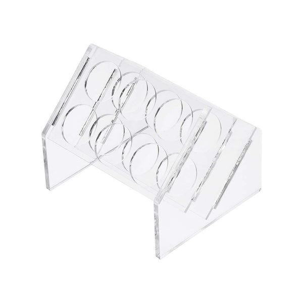 uxcell Slant Rack Acrylic Test Tube Holder, Clear, 6 Wells for 50ml Centrifuge Tubes