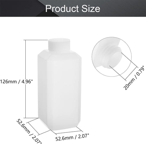 Othmro 10pcs 250ml Plastic Lab Chemical Reagent Bottles, Small Mouth Liquid Storage Containers