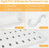 16pcs Plastic White Pegboard Wall Organizer Kits, 4pcs Peg Board and 12 Accessories for Home Office Garage
