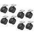Gadpiparty 8pcs 1.5 Inch Nylon Caster Wheels Brake Replacement Casters for Office