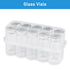 10ml Glass Vials for Injection, with Self Healing Injection Port, Transparent Sealed, Empty Vials for Injection (50,