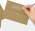 LUXPAPER A7 Invitation Envelopes for 5 x 7 Cards in 80 lb. Grocery Bag, Printable Envelopes with Peel and Press Seal