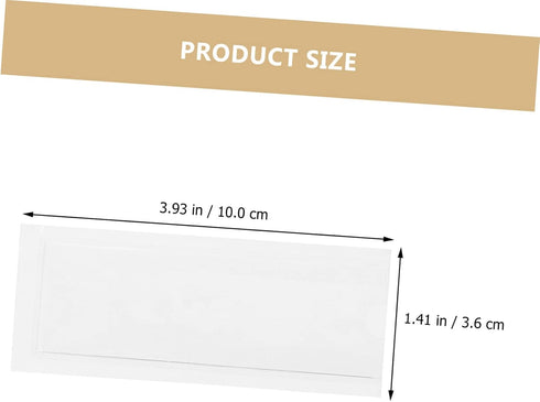 90pcs balacoo Self-Adhesive Transparent Card Sleeves for Organizing Labels and Material Cards for Whiteboards Monitors