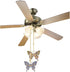 Ceiling Fan Extension Chain, Decorative Crystal Rhinestone Butterfly Ornaments Pendant, Light Lamp Chain Pull Extender