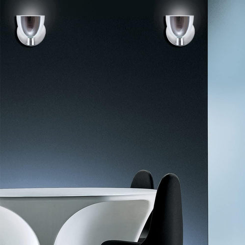 Jesco Lighting WS215-BU/SN 215 1-Light Lina Series Wall Sconce, Blue/Satin
