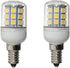 2X E14 LED 3W Equivalent, 30W Incandescent Lights Bulb, DC 12V-24V, Warm White 3000K, 30 SMD 5050