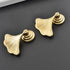 Generic Simple Ginkgo leaf furniture hardware drawer single hole handle shoe cabinet bedside table fan-shaped single