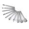 Rotary Files Woodworking Carving Tool Set, 10pcs Tungsten Carbide Burrs with 1/8inch Shank