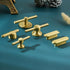 SANCHAKOU 2 Pack 84 28 30Mm Gold Knobs for Dresser Chinese Style Drawer Shoe Cabinet Bedside Table Wardrobe Handle * *