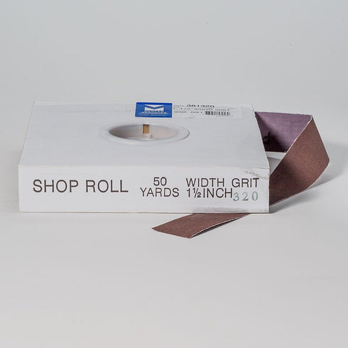 Mercer Industries 381320-1-1/2" x 50 yards Shop Roll, 320 Grit