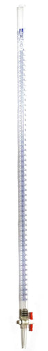 EISCO 50mL Acrylic Burette, Class B, 0.1mL Blue Graduations, with PTFE Key Stopcock