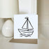 Azeeda (GC00078741) 'Sail Boat Toy' Blank Greeting Card