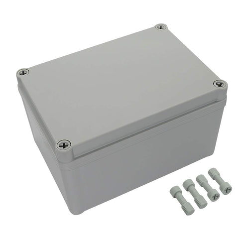 LeMotech Junction Box, IP67 Waterproof Dustproof ABS Plastic Project Box, Gray, 6.9 x 4.9 x 3.9 inch (175 x 125 x 100