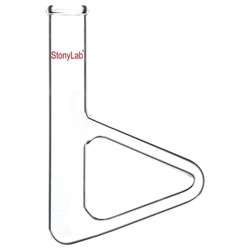 stonylab Thiele Melting Point Tube, Borosilicate Glass Measuring Point Lab Melting Point Tube, Triangle Shape, 150 mm