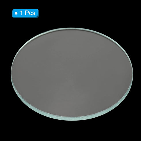 PATIKIL 12" (300mm) Focal Length Flat Convex Lens, 50mm Diameter, 4mm Height, Clear Glass Lens for Physics