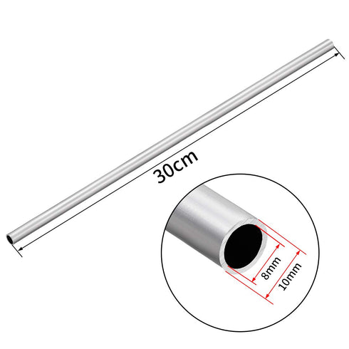 uxcell 6063 Seamless Aluminum Round Straight Tubing, 1 Feet Length, 0.312 Inches ID, 0.39 Inches OD