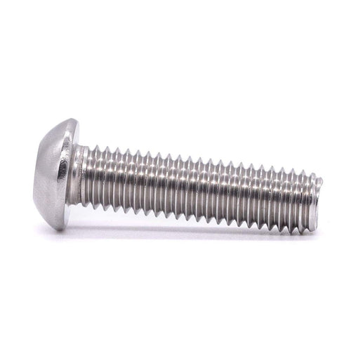 M8-1.25 x 16mm Button Head Socket Cap Screws, 304 Stainless Steel 18-8 Hex Socket Cap Screws, Allen Hex Drive, Full