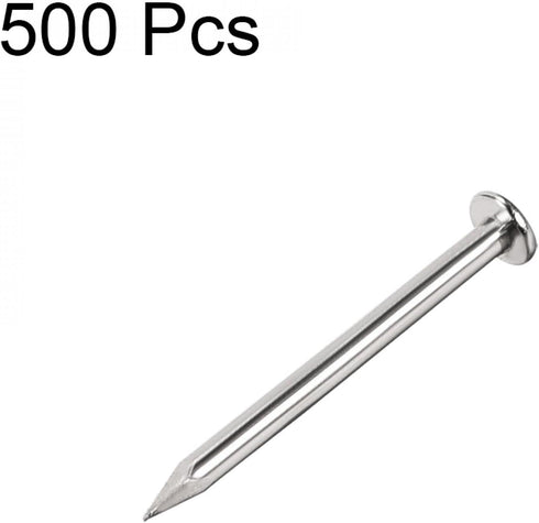 uxcell Small Tiny Hardware Nails - Carbon Steel 1.2X16mm for DIY Decorative Wooden Boxes, 500pcs Silver Tone