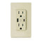 Micmi USB Outlet with C + A Wall Dual High Speed Receptacle, 15Amp 125Volt, Smart 4.8A Fast Charging, Tamper Resistant,