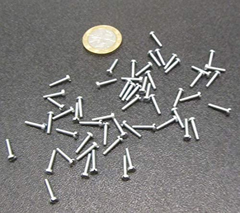 K-mac 18-8 M2.5 .45 mm 8 mm 300 Zinc Plated Stainless Steel Cheese Head Slotted Machine Screws, FT, x Thread Size x