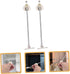 6pcs Cabinet Support Hinges Furniture Hinge Parts for Cupboards and Bedside Cabinets Iron Construction for Easy Opening