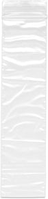 Plymor 2" x 8" Zipper Reclosable Plastic Bags, Pack of 200, 2 Mil
